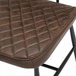 Стул с темно-коричневой обивкой из экокожи Benderson варинант исполнения - 7 | Loft Concept в Екатеринбурге