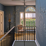 Обои ручная роспись Nara Original colourway on Summer Sky slub silk варинант исполнения - 2 | Loft Concept в Екатеринбурге