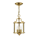 Подвесной светильник с прозрачным стеклянным цилиндрическим плафоном в классическом стиле на цепи Hinkley варинант исполнения - 13 | Loft Concept в Екатеринбурге