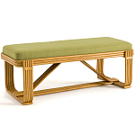 Скамья из ротанга с подушкой Mattia Rattan Bench варинант исполнения - 1 | Loft Concept в Екатеринбурге