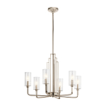  Люстра с прозрачными рифлеными цилиндрическими плафонами Kichler варинант исполнения - 22 | Loft Concept в Екатеринбурге