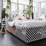 Дизайнерская кровать с системой хранения варинант исполнения - 1 | Loft Concept в Екатеринбурге