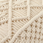 Чехол на подушку с макраме бежевого цвета Macrame варинант исполнения - 2 | Loft Concept в Екатеринбурге