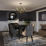 Люстра цвета латунь с 6-ю лампами в форме свечей в классическом стиле Hinkley варинант исполнения - 8 | Loft Concept в Екатеринбурге