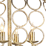 Люстра в форме шара с рядами из колец Million Rings варинант исполнения - 1 | Loft Concept в Екатеринбурге