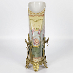 Фарфоровая ваза с бронзовыми элементами Eden Garden варинант исполнения - 6 | Loft Concept в Екатеринбурге