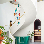 Каскадная люстра с цветными плафонами Soar Colorful Cascade Chandelier варинант исполнения - 2 | Loft Concept в Екатеринбурге