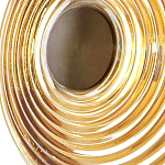 Бра с рельефным круглым плафоном янтарного цвета Savio Glass Disc Light варинант исполнения - 4 | Loft Concept в Екатеринбурге