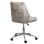 Кресло офисное с обивкой из серого велюра Stylish Velor Office Chair варинант исполнения - 1 | Loft Concept в Екатеринбурге