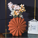 Ваза керамическая в виде круглой терракотовой морской раковины Galapagos варинант исполнения - 3 | Loft Concept в Екатеринбурге