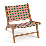 Кресло низкое из массива тика Barbados варинант исполнения - 2 | Loft Concept в Екатеринбурге