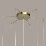 Люстра с 7-ю плафонами из прозрачного стекла в форме шара Orb Cascade  варинант исполнения - 13 | Loft Concept в Екатеринбурге