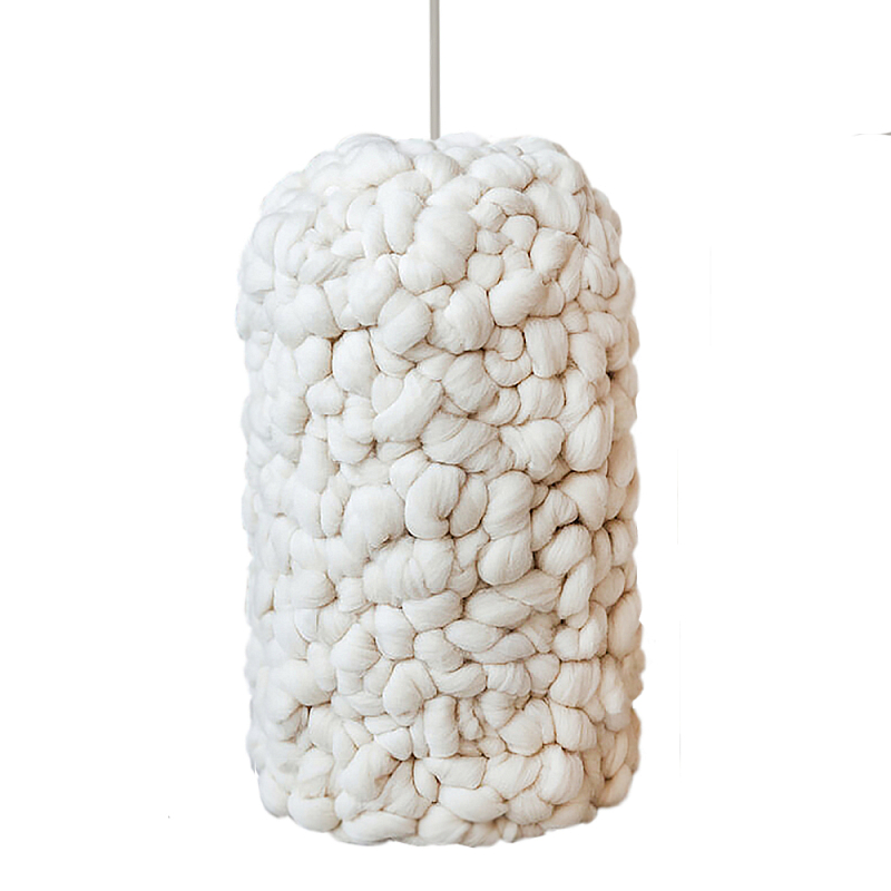 Вязаный Светильник Wool Knitted Lamp Elongated Shape Бежевый Вязаный Светильник Wool Knitted Lamp Elongated Shape Бежевый в Екатеринбурге | Loft Concept