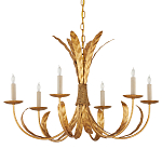 Люстра золотая с декором в виде перьев Bunch of Feathers варинант исполнения - 3 | Loft Concept в Екатеринбурге