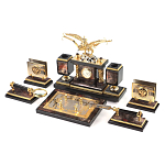 Настольный письменный набор из яшмы и долерита с декором Двуглавый орел Manager Organizer варинант исполнения - 2 | Loft Concept в Екатеринбурге
