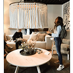 Люстра белая плетеная с кисточками Boho Tassel Chandelier варинант исполнения - 2 | Loft Concept в Екатеринбурге