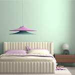 Подвесной вязаный светильник в двухцветном исполнении «Двойной Токио»  варинант исполнения - 1 | Loft Concept в Екатеринбурге