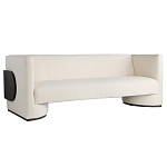 Трехместный диван Florida Sofa  с элегантным деревянным декором  варинант исполнения - 1 | Loft Concept в Екатеринбурге