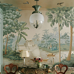 Обои ручная роспись River Scenes of Bengal Kolkata варинант исполнения - 1 | Loft Concept в Екатеринбурге