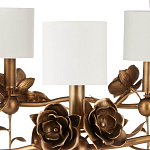 Люстра с каркасом в виде цветков розы и тканевыми абажурами Flowers and Fox Roses варинант исполнения - 2 | Loft Concept в Екатеринбурге