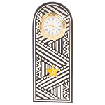 Часы подарочные настольные в виде погона Генерала из натурального камня Змеевик Silver Military Clock варинант исполнения - 4 | Loft Concept в Екатеринбурге