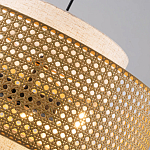 Подвесной светильник с декоративным поясом из плетеного бамбука Biuloggicu варинант исполнения - 5 | Loft Concept в Екатеринбурге