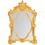 Зеркало с ажурной раме золотого цвета Classic Ornament Mirror варинант исполнения - 1 | Loft Concept в Екатеринбурге