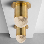 Потолочный светильник светодиодный с плафоном из натурального камня Purgatory варинант исполнения - 3 | Loft Concept в Екатеринбурге