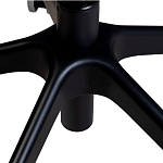 Стул с мягкой синей обивкой из велюра и подъемно-поворотным механизмом на черных колесиках Harper Blue варинант исполнения - 6 | Loft Concept в Екатеринбурге