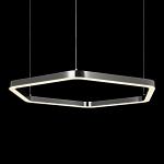 Люстра подвесная светодиодная в форме шестиугольника Диаметр 100 см Hexagon Horizontal варинант исполнения - 4 | Loft Concept в Екатеринбурге