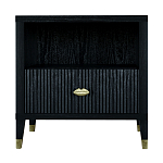 Прикроватная тумбочка с полкой Elsa Dreams Black варинант исполнения - 6 | Loft Concept в Екатеринбурге