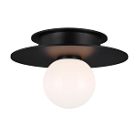 Потолочный светильник с шарообразным плафоном из белого матового стекла Generation Lighting варинант исполнения - 2 | Loft Concept в Екатеринбурге