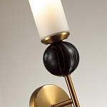 Бра с цилиндрическим матовым плафоном и шаром из камня на металлическом основании Orb Essence варинант исполнения - 3 | Loft Concept в Екатеринбурге