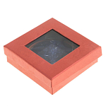 Зеркало карманное круглое двухстороннее из натурального камня Содалит в подарочной упаковке Gold Stone Mirrors варинант исполнения - 4 | Loft Concept в Екатеринбурге