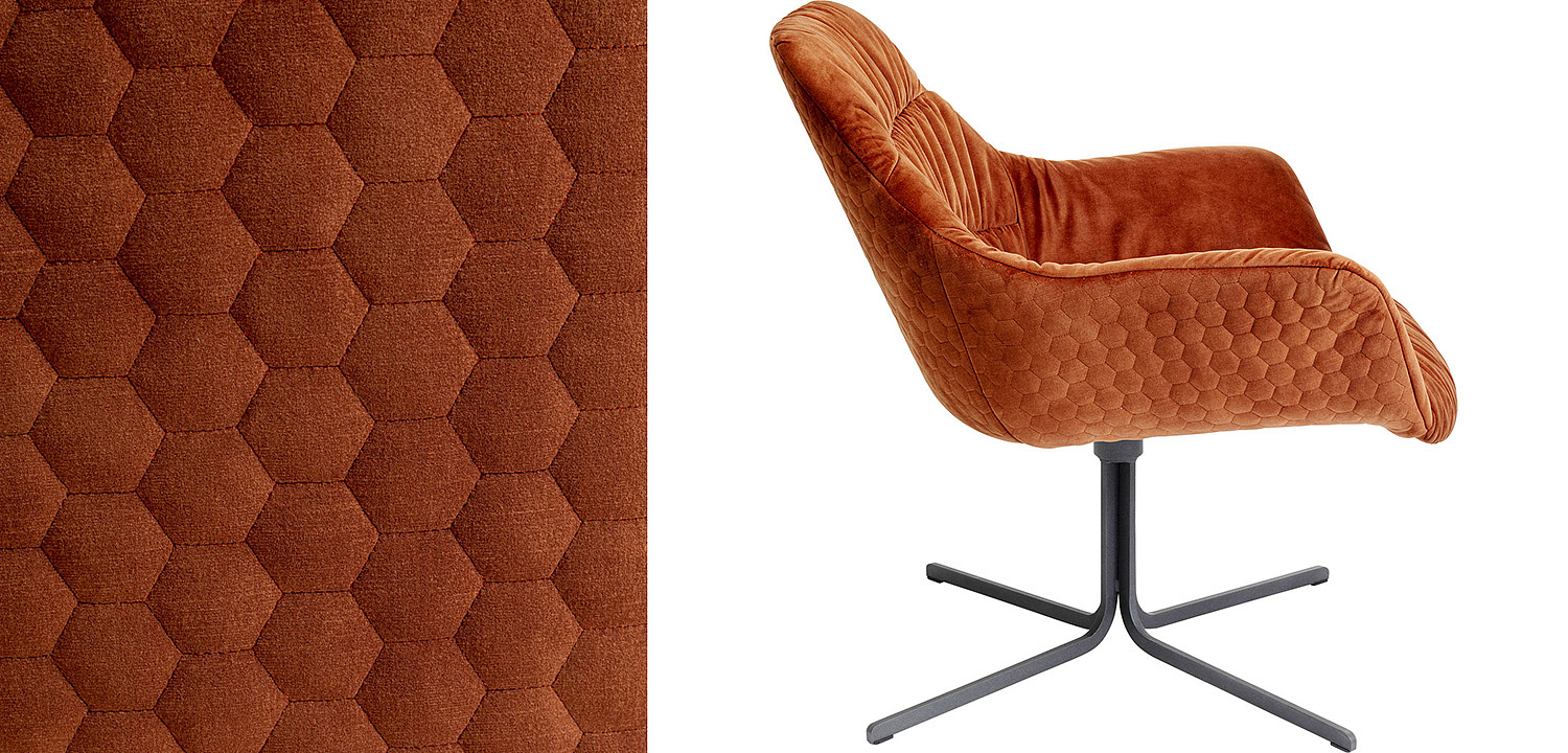 Кресло вращающееся Cinnamon Honeycomb - Loft-Concept в Екатеринбурге