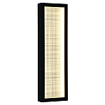 Светодиодное прямоугольное бра из металла черного цвета Lattice Lux варинант исполнения - 5 | Loft Concept в Екатеринбурге