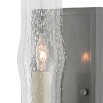 Бра с прозрачным плафоном на сером каркасе Elegant Gray Lamp варинант исполнения - 1 | Loft Concept в Екатеринбурге