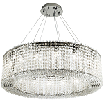 Круглая люстра с хрустальными подвесками хром Crystal Art Chrome Chandelier 16 варинант исполнения - 2 | Loft Concept в Екатеринбурге