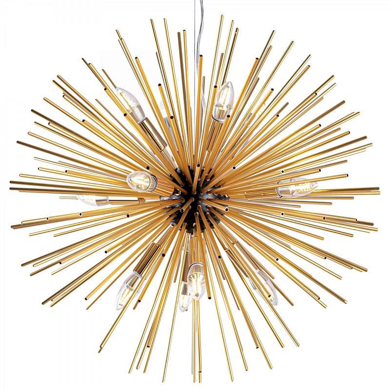 Huge Sputnik Chandelier Gold and Black  Черный Золотой в Екатеринбурге | Loft Concept 