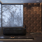 Гипсовая 3D панель с принтографией PM-22 варинант исполнения - 1 | Loft Concept в Екатеринбурге