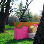 Дизайнерский модульный диван волнистой формы с цветным принтом Poltronova Superonda Sofa варинант исполнения - 40 | Loft Concept в Екатеринбурге