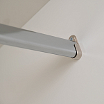 Шкаф бежевый двухдверный с полками и штангой Eccentricity варинант исполнения - 5 | Loft Concept в Екатеринбурге