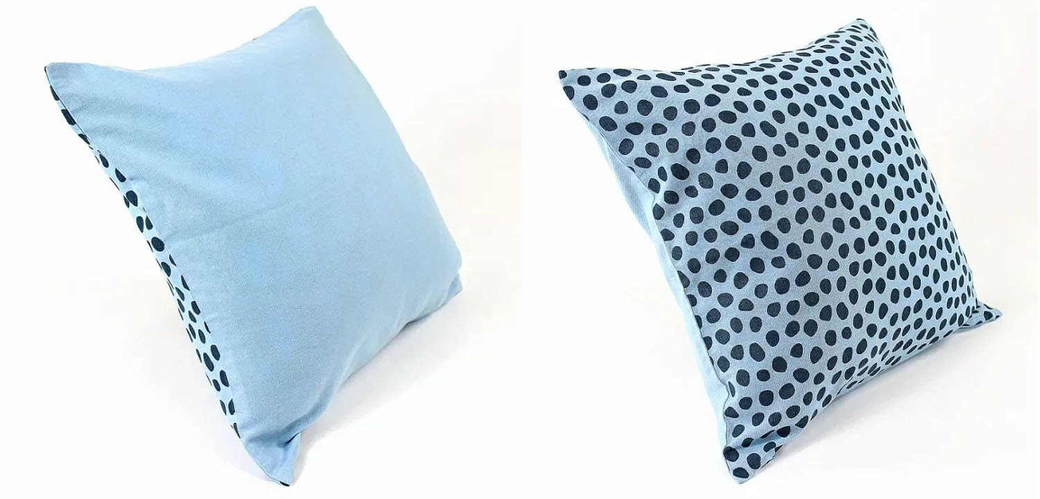 Чехол на подушку Spotted Look blue Чехол на подушку Spotted Look blue - Loft-Concept в Екатеринбурге