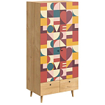 Шкаф с принтом The rebus of love варинант исполнения - 1 | Loft Concept в Екатеринбурге