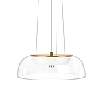 Подвесной светильник  с плоским прозрачным стеклянным плафоном Grada Light варинант исполнения - 1 | Loft Concept в Екатеринбурге