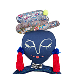 Кукла из одежды и павлопосадских платков Rusalka Blue Jeans варинант исполнения - 2 | Loft Concept в Екатеринбурге