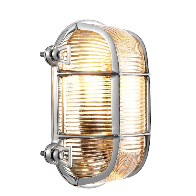 Бра Eichholtz Wall Lamp Aqua L Никель Прозрачное Стекло в Екатеринбурге | Loft Concept 