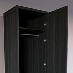 Узкий Шкаф Primo с 2 выдвижными ящиками Черный дуб варинант исполнения - 6 | Loft Concept в Екатеринбурге