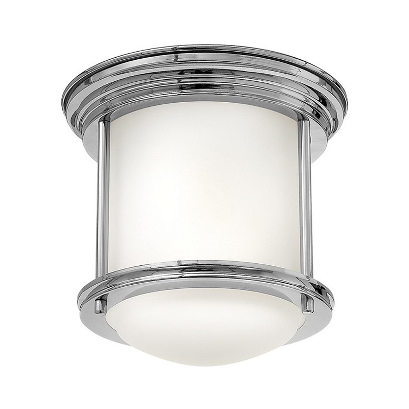 Потолочный светильник для ванных комнат со стеклянным плафоном и одной лампой Hinkley Хром Белый Бронза Прозрачное Стекло в Екатеринбурге | Loft Concept 