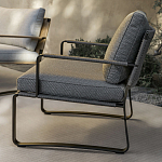 Дизайнерское уличное кресло на металлическом каркасе PHOENIX Armchair варинант исполнения - 7 | Loft Concept в Екатеринбурге